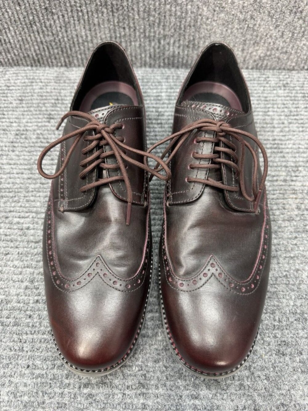 Cole Haan OriginalGrand OS Shoes Mens 11.5 Bloodstone Red Wingtip Oxford C37676 - Picture 3 of 8